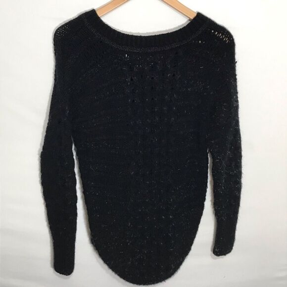 Women’s Duffy Wool & Cashmere Black Sweater - Picture 8 of 9